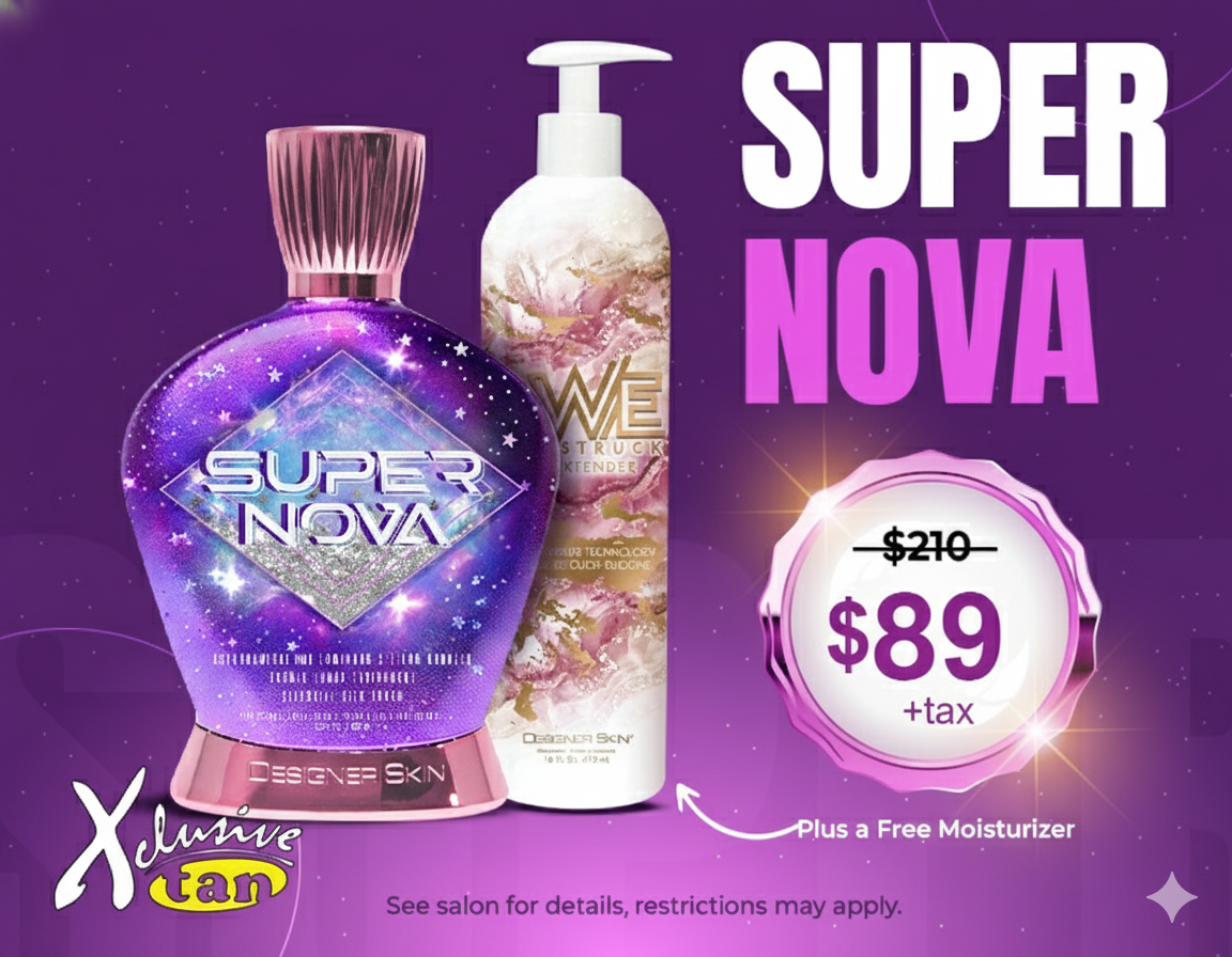 Super Nova 100X Bronzer + AWE Moisturizer